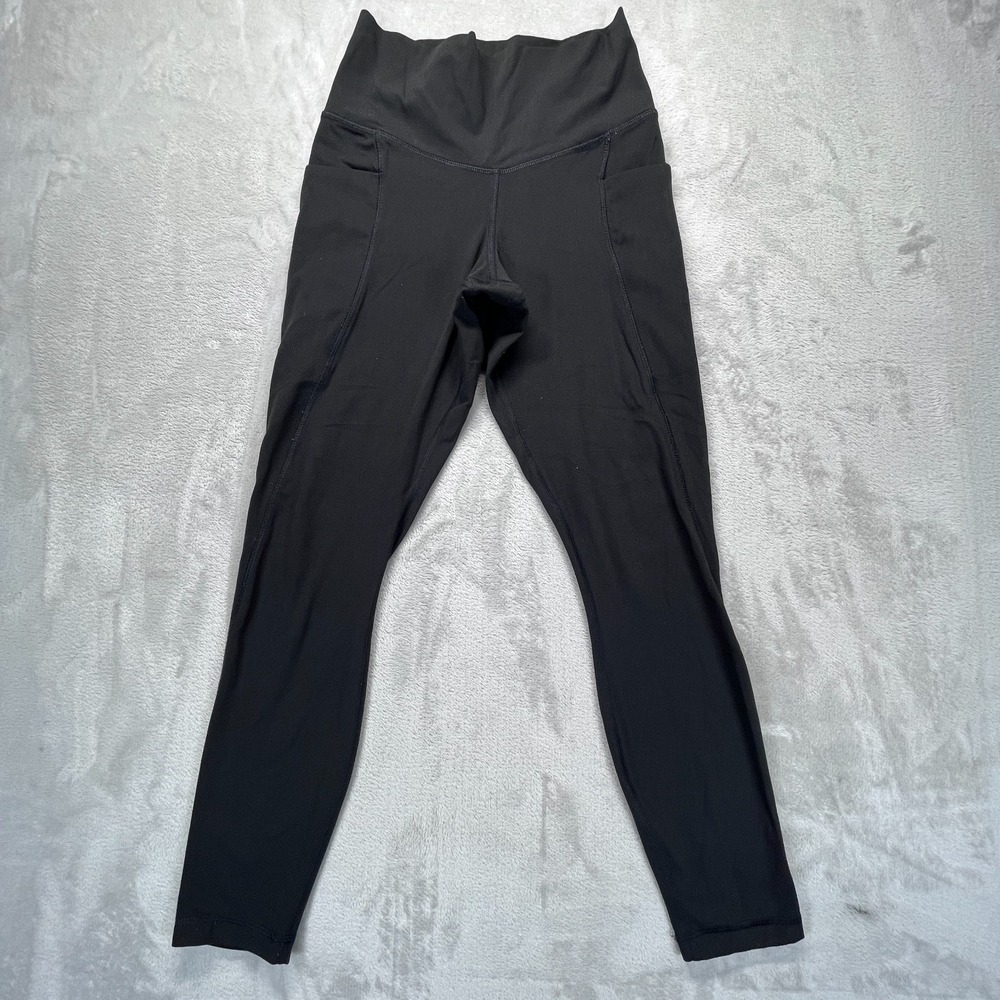 Member's Mark Everyday Ankle Leggings Womens Small Black Stretch High-Rise Yoga